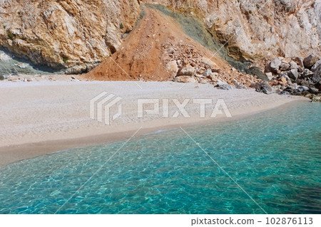 Suluada is a lonely island on the southern coast of Turkey. The boat trip to the island starts in the bay of Adrasan. 102876113