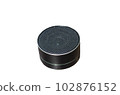 Small black portable Wireless Speaker isolated on white background with clipping path 102876152