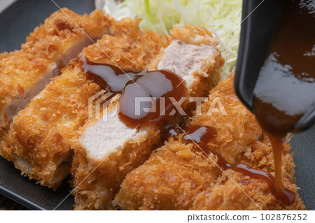 Sauce a pork cutlet Sauce a pork cutlet 102876252