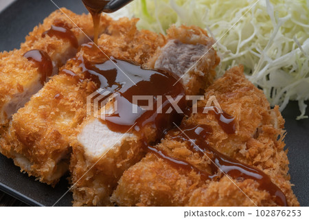 Sauce a pork cutlet Sauce a pork cutlet 102876253