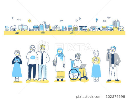 多樣性/多樣性形象城市和人 多樣性/多樣性形象城市和人 102876696