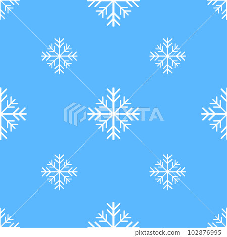 falling snowflake seamless pattern on blue background falling snowflake seamless pattern on blue background 102876995