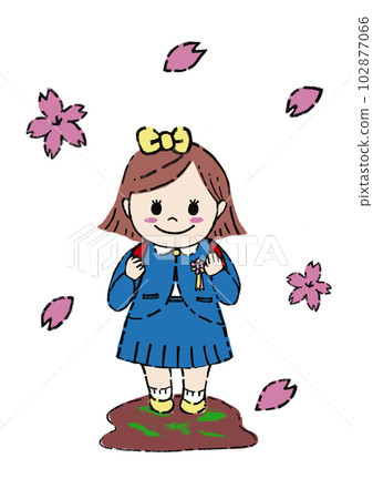 入學典禮的女孩 102877066