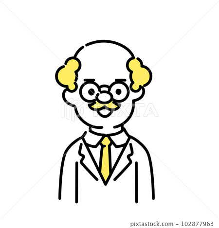 Illustration series of cute people _ doctor _ senior _ smile Illustration series of cute people _ doctor _ senior _ smile 102877963