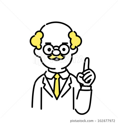插圖系列可愛的人_醫生_前輩_指點 102877972