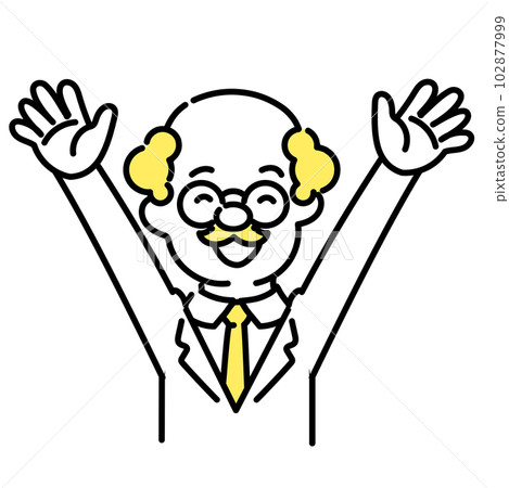 Illustration series of cute people _ doctor _ senior _ happiness 102877999