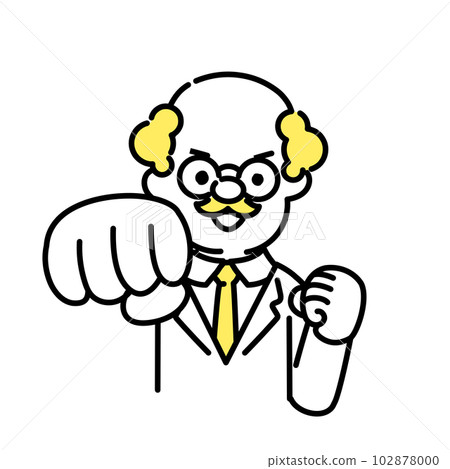 Cute person illustration series _ Dr. _ Senior _ Punch 102878000