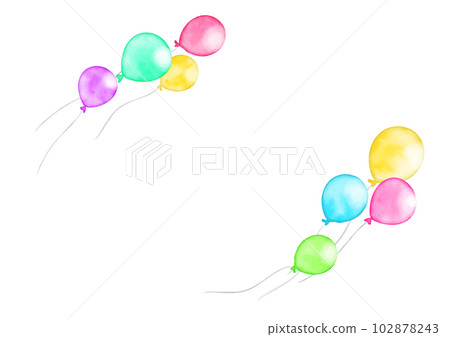 手繪水彩彩色氣球相框 手繪水彩彩色氣球相框 102878243