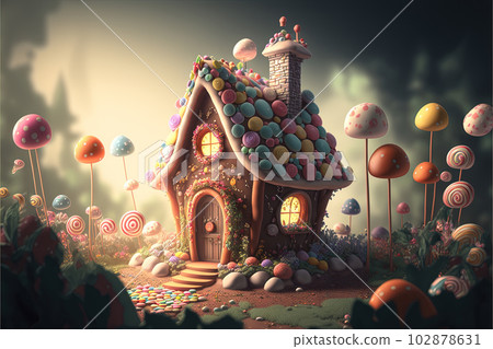 Little cute house where fairies live 102878631