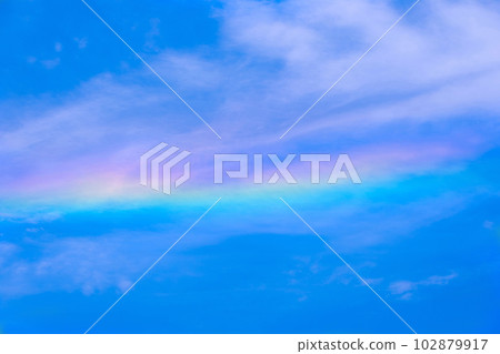 Horizontal rainbow (circumhorizontal arc) Horizontal rainbow (circumhorizontal arc) 102879917