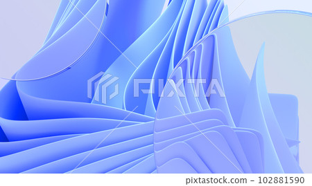 Glassmorphism circle discs on blue layered background 3d render. Glass morphism frames, plates with blur effect, wavy curved folded fabric on abstract geometric backdrop, ui elements. 3D illustration Glassmorphism circle discs on blue layered background 3d render. Glass morphism frames, plates with blur effect, wavy curved folded fabric on abstract geometric backdrop, ui elements. 3D illustration 102881590