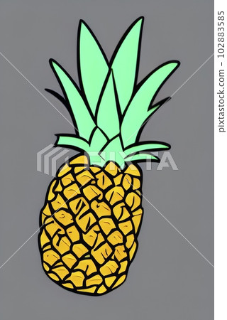 The Tropical Delight. Pineapple Fruit The Tropical Delight. Pineapple Fruit 102883585