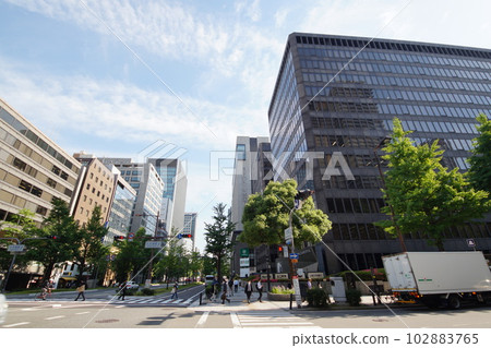 禦堂筋,大阪城市景觀 禦堂筋,大阪城市景觀 102883765