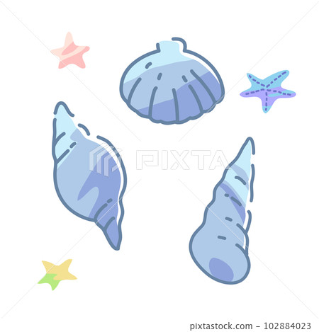 貝殼和海星 102884023