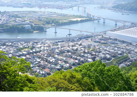 View of Hiroshima city from Mt. Kogane View of Hiroshima city from Mt. Kogane 102884786