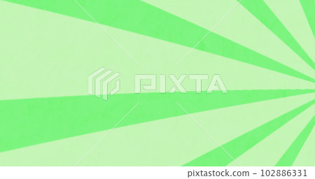 Composition of stripes on green background with copy space 102886331