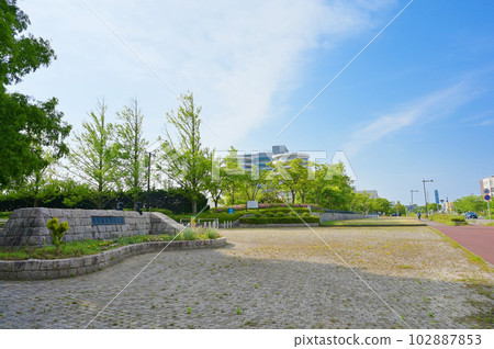 新潟縣立鳥矢之方公園入口及銘牌 新潟縣立鳥矢之方公園入口及銘牌 102887853