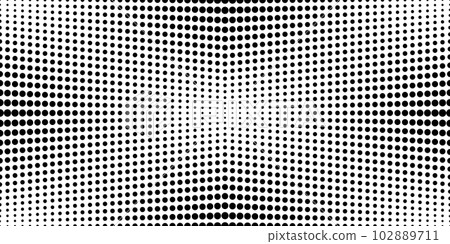 Polka dots halftone seamless pattern. Abstract graphic vector background Polka dots halftone seamless pattern. Abstract graphic vector background 102889711