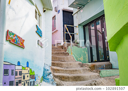 Scenery of Gamcheon Culture Village, Busan, South Korea Scenery of Gamcheon Culture Village, Busan, South Korea 102891507