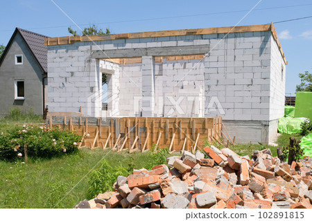 New residential construction of a code house. 102891815