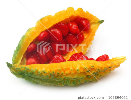 Ripe Green Momordica or karela Ripe Green Momordica or karela 102894031