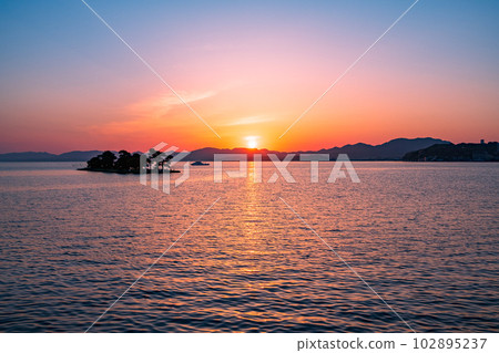 真嗣湖的黃昏 真嗣湖的黃昏 102895237
