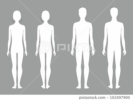 Teenager figure. Front and back. 102897900