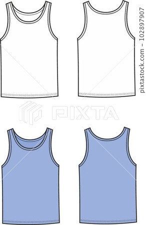 Mens tank top. Front and back. Mens tank top. Front and back. 102897907