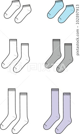 Set of socks. Fashion CAD. 102897913