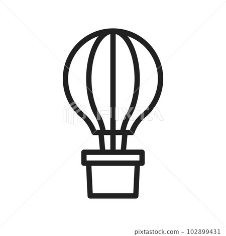 Hot Air Balloon icon vector image. 102899431