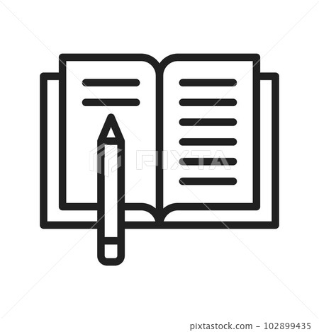 Homework icon vector image. Homework icon vector image. 102899435