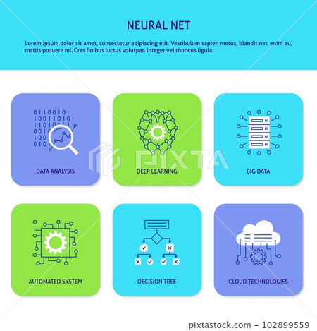 Artificial neural network features banner Artificial neural network features banner 102899559