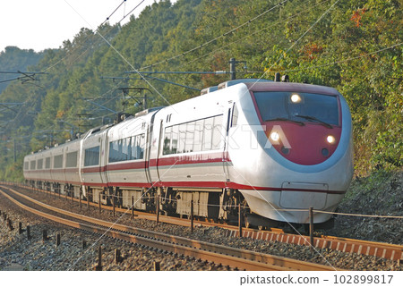 Hokuriku Main Line Tsubata-Kurikara Hokuetsu Express Series 681 N11 + N01 formation Hakutaka Hokuriku Main Line Tsubata-Kurikara Hokuetsu Express Series 681 N11 + N01 formation Hakutaka 102899817