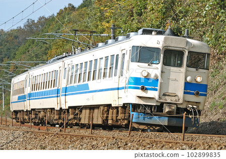 Hokuriku Main Line Tsubata-Kurikara JR West Series 475 A06 formation (Kanazawa) Hokuriku Main Line Tsubata-Kurikara JR West Series 475 A06 formation (Kanazawa) 102899835