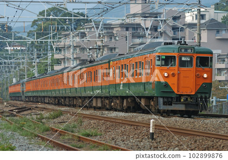 東海道本線 Manazuru JR East Series 113 K61 formation (Kozu) Tokai 102899876
