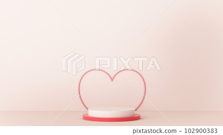 Valentine's Day podium abstract. scene with Valentine's object and pink background, red, pink heart product display, luxury 3d render. stand for Valentine's gift, showcase, cosmetic, podium product. Valentine's Day podium abstract. scene with Valentine's object and pink background, red, pink heart product display, luxury 3d render. stand for Valentine's gift, showcase, cosmetic, podium product. 102900383