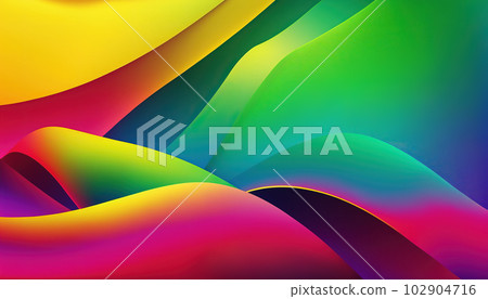 A colorful background with a rainbow pattern. Generative AI 102904716