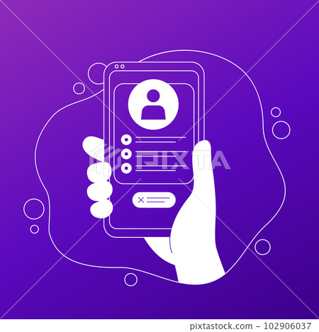 delete profile or account illustration, vector delete profile or account illustration, vector 102906037
