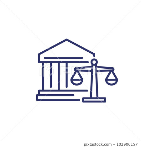 banking law, legislation line icon banking law, legislation line icon 102906157