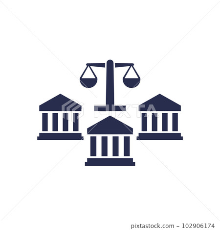 banking law icon with scales banking law icon with scales 102906174