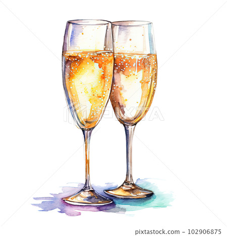 Champagne Glasses Background png download - 640*640 - Free