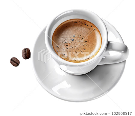 Espresso coffee isolated. Illustration AI Generative 102908517