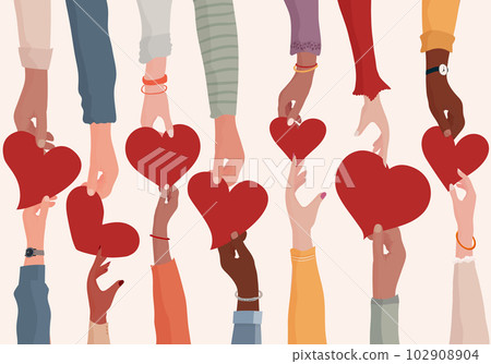 Concept of charity donation and help or social assistance.Voluntary hands that donate a heart to other hands as a metaphor for charity and contribution.Social work and voluntary work. NGO Concept of charity donation and help or social assistance.Voluntary hands that donate a heart to other hands as a metaphor for charity and contribution.Social work and voluntary work. NGO 102908904