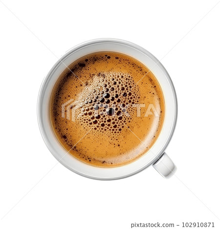 Espresso coffee isolated. Illustration AI Generative 102910871