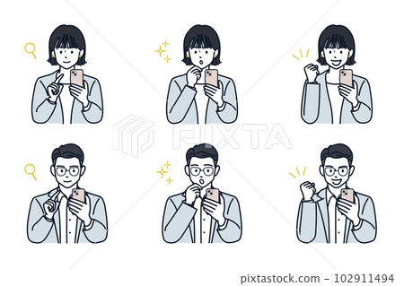 Person: A working adult/man/woman who operates a smartphone 102911494