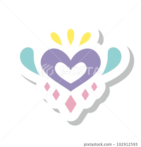 Heart's label Heart's label 102912593