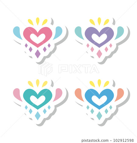 Heart's label Heart's label 102912598
