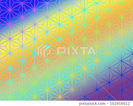 Traditional Japanese hemp leaf pattern 102916012