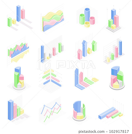 Isometric Infographic as Graphic Visual Representation of Information or Data Big Vector Set Isometric Infographic as Graphic Visual Representation of Information or Data Big Vector Set 102917817