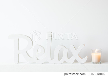 Relax cutout letters and scented candles Relax cutout letters and scented candles 102918002
